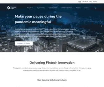 Prodigylabs.net(Delivering FinTech Innovation) Screenshot