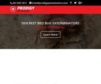 Prodigypestsolutions.com(Best Bed Bug Exterminator in Philadelphia PA) Screenshot