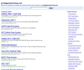 Prodigypreptutoring.com(Private Tutor) Screenshot