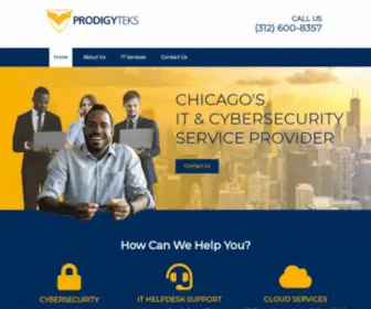 Prodigyteks.com(Chicago-Based IT Support) Screenshot