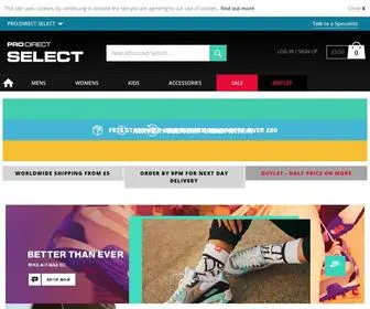 Prodirectselect.com(Trainers & Clothing) Screenshot