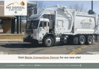 Prodisposal.net(Front Range Trash & Recycling) Screenshot