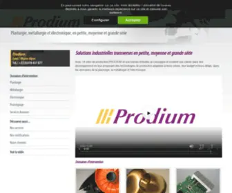 Prodium.fr(Bureau d'études mécanique) Screenshot