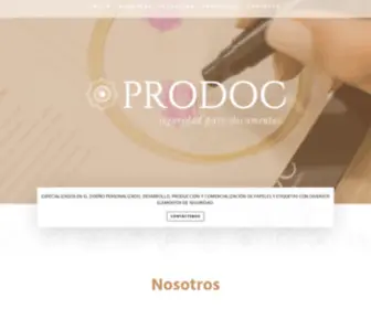 Prodoc.com.py(Seguridad para documentos) Screenshot