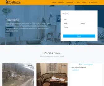 Prodomo.rs(Agencija za Nekretnine Trstenik) Screenshot