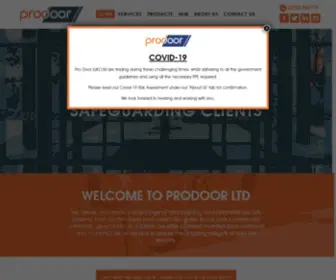 Prodoor.co.uk(ProDoor (UK) Ltd) Screenshot