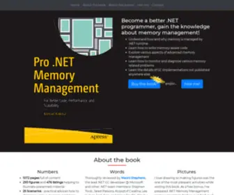 Prodotnetmemory.com(Pro .NET Memory Management) Screenshot