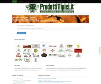 Prodottitipici.it(Il sito dei Prodotti Tipici Italiani) Screenshot
