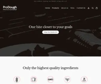 Prodoughshop.com(ProDough Protein Bakeshop) Screenshot