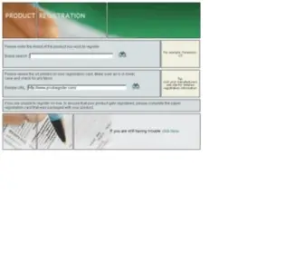 Prodregister.com(Product Registration IA) Screenshot