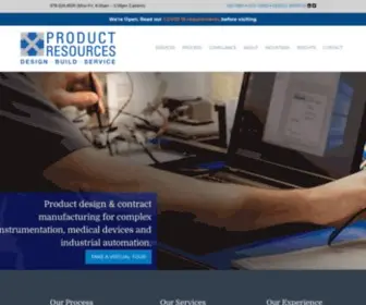 Prodres.com(US-based contract manufacturer for scientific and industrial products) Screenshot