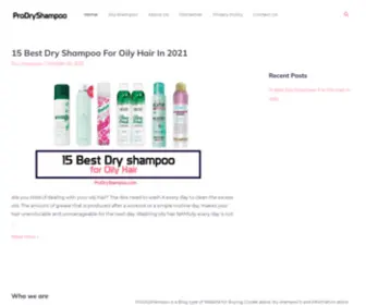 Prodryshampoo.com(Best Dry Shampoo for Oily Hair) Screenshot