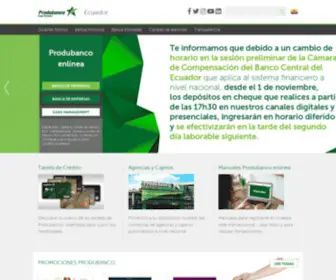 Produbanco.com.ec(Grupo Promerica) Screenshot