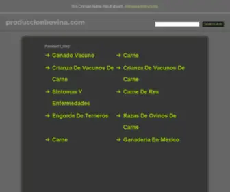 Produccionbovina.com(Producción animal) Screenshot