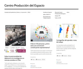 Producciondelespacio.org(producciondelespacio) Screenshot