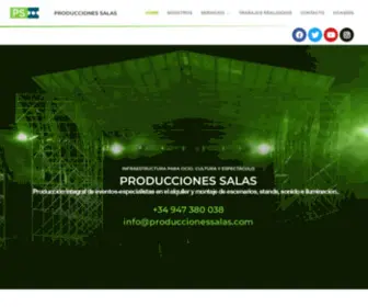 Produccionessalas.com(Producción de espectáculos y eventos) Screenshot