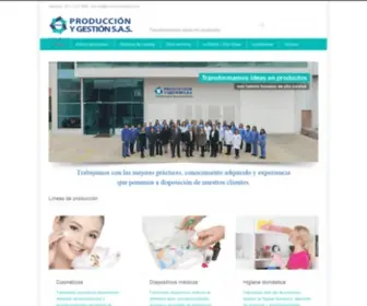 Produccionygestion.com(Producción) Screenshot