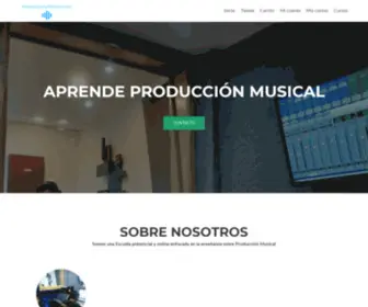 Produccionymusica.com(Lo mejor en Producción Musical Presencial y Online) Screenshot