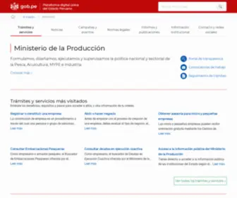 Produce.gob.pe(Ministerio de la Producción) Screenshot