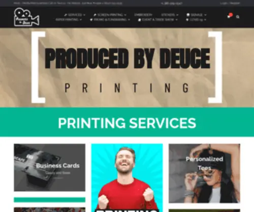 Producedbydeuce.com(Web Graphic Design Programming ScreenPrinting Marketing SEO) Screenshot