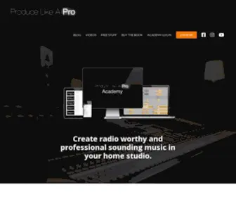Producelikeapro.com(Produce Like A Pro) Screenshot