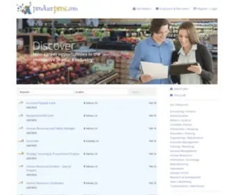 Producepros.com(Connecting Produce Professionals) Screenshot