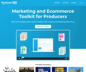 Producer360.io(Marketing & Ecommerce Toolkit for Theatre Producers) Screenshot