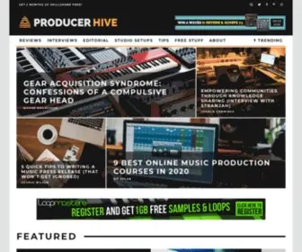 Producerhive.com(Producer Hive) Screenshot