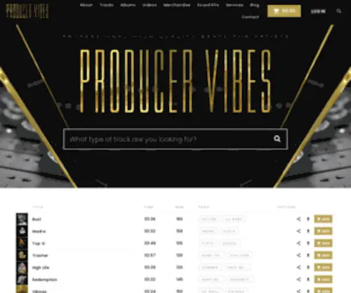 Producervibes.com(Producervibes) Screenshot