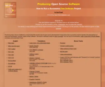 Producingoss.com(Producing Open Source Software) Screenshot