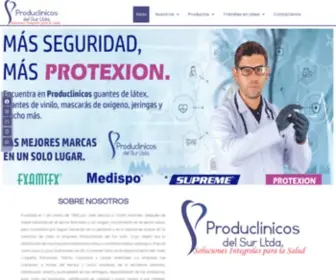 Produclinicos.com.co(Distribuidora de productos clínicos en neiva) Screenshot