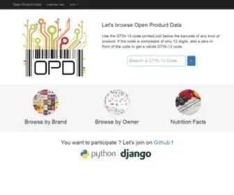 Product-Open-Data.com(Open Product Data) Screenshot