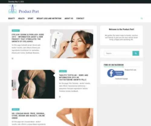 Product-Port.com(Product Port provides the best information about healthy lifestyle) Screenshot