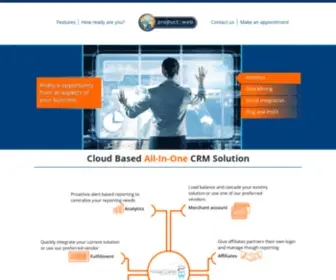 Product2Web.com(Product2Web CRM) Screenshot