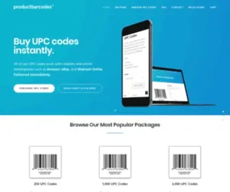 Productbarcodes.com(Buy UPC Codes Delivered Instantly) Screenshot