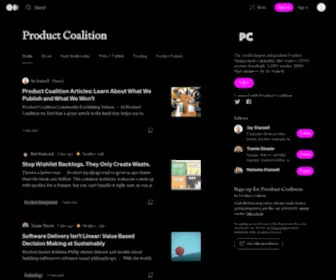 Productcoalition.com(The world&#039;s largest independent product management education community) Screenshot