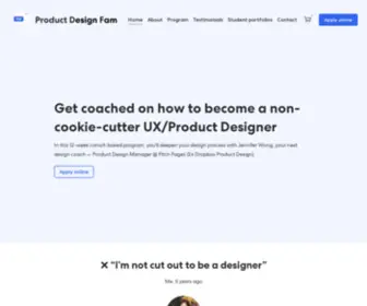 Productdesignfam.com(Product Design Fam) Screenshot