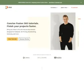 Productdesignonline.com(Concise Fusion 360 tutorials) Screenshot