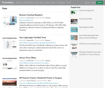 Productdiary.com(Social Bookmarking Website) Screenshot