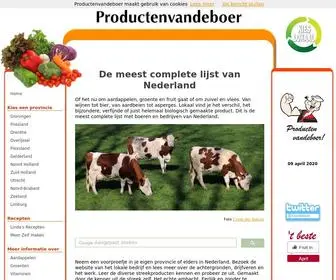 Productenvandeboer.com(Groenten) Screenshot