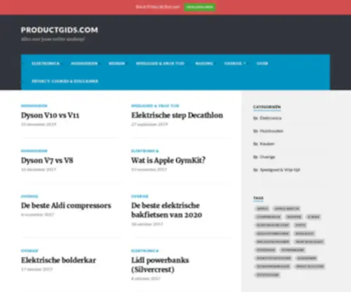 Productgids.com(Alles over jouw online aankoop) Screenshot