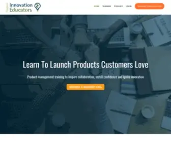 Productinnovationeducators.com(Make the move from product manager to Product Master) Screenshot