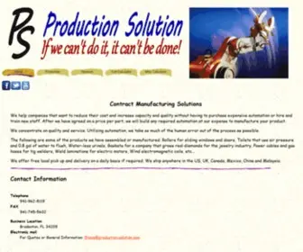 Production-Solution.com(Production Solution) Screenshot