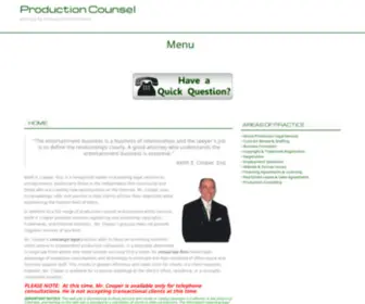 Productioncounsel.com(Production Counsel) Screenshot