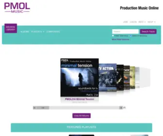 Productionmusiconline.com(Production Music Online) Screenshot