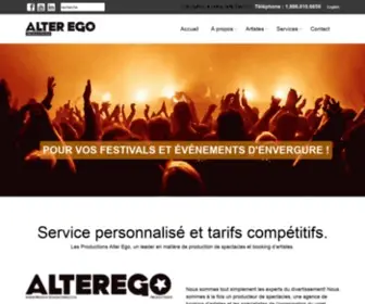 Productionsalterego.ca(Productions Alter) Screenshot