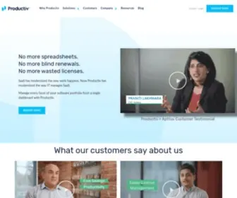 Productiv.com(Enterprise SaaS Management Platform) Screenshot