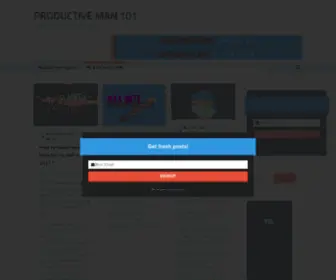 Productiveman101.com(PRODUCTIVE MANHOW TO SAVE TIME AND BE FREE) Screenshot