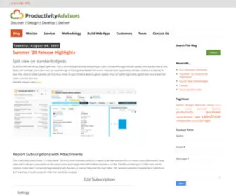 Productivityadvisors.com(Productivity Advisors) Screenshot
