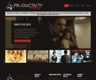 Productivitymedia.com(Productivity media is a producer & financier providing senior secured debt in film/television production and innovative) Screenshot